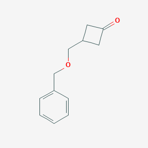 molecular formula C12H14O2 B069143 3-((苄氧基)甲基)环丁酮 CAS No. 172324-67-3