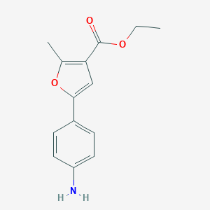 B069148 Ethyl 5-(4-Aminophenyl)-2-Methyl-3-Furoate CAS No. 175276-70-7