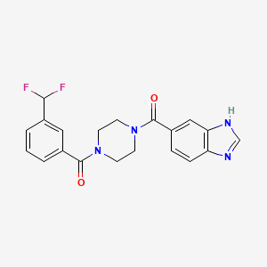 3H-benzimidazol-5-yl-[4-[3-(difluoromethyl)benzoyl]piperazin-1-yl]methanone