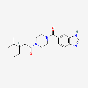 1-[4-(3H-benzimidazole-5-carbonyl)piperazin-1-yl]-3-ethyl-4-methylpentan-1-one