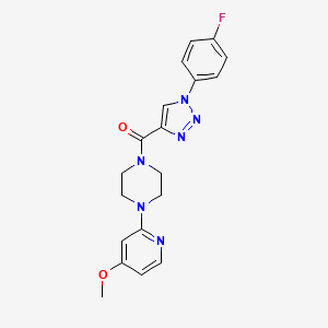 [1-(4-Fluorophenyl)triazol-4-yl]-[4-(4-methoxypyridin-2-yl)piperazin-1-yl]methanone