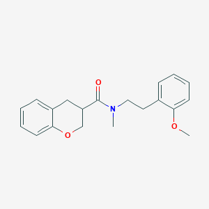 N-[2-(2-methoxyphenyl)ethyl]-N-methyl-3,4-dihydro-2H-chromene-3-carboxamide