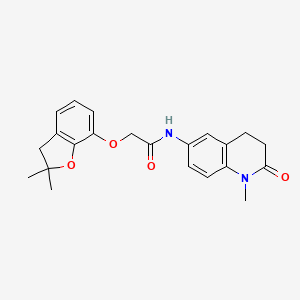 2-[(2,2-dimethyl-3H-1-benzofuran-7-yl)oxy]-N-(1-methyl-2-oxo-3,4-dihydroquinolin-6-yl)acetamide