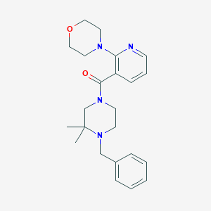 (4-Benzyl-3,3-dimethylpiperazin-1-yl)-(2-morpholin-4-ylpyridin-3-yl)methanone