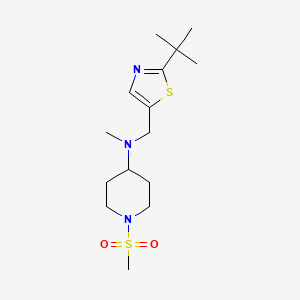 N-[(2-tert-butyl-1,3-thiazol-5-yl)methyl]-N-methyl-1-methylsulfonylpiperidin-4-amine