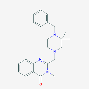 2-[(4-Benzyl-3,3-dimethylpiperazin-1-yl)methyl]-3-methylquinazolin-4-one