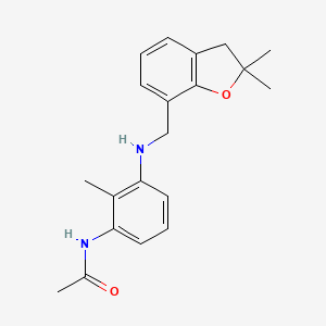 N-[3-[(2,2-dimethyl-3H-1-benzofuran-7-yl)methylamino]-2-methylphenyl]acetamide