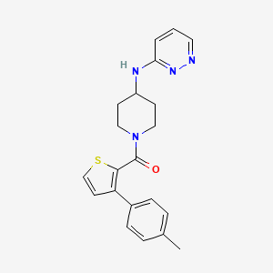 [3-(4-Methylphenyl)thiophen-2-yl]-[4-(pyridazin-3-ylamino)piperidin-1-yl]methanone