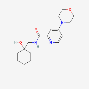 N-[(4-tert-butyl-1-hydroxycyclohexyl)methyl]-4-morpholin-4-ylpyridine-2-carboxamide