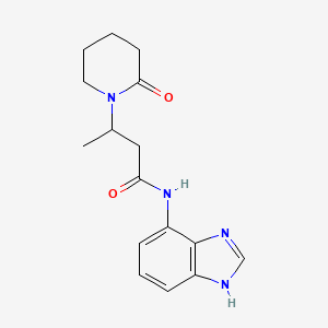 N-(1H-benzimidazol-4-yl)-3-(2-oxopiperidin-1-yl)butanamide