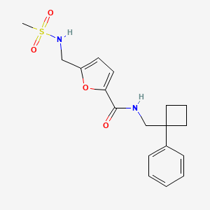 5-(methanesulfonamidomethyl)-N-[(1-phenylcyclobutyl)methyl]furan-2-carboxamide