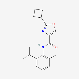 2-cyclobutyl-N-(2-methyl-6-propan-2-ylphenyl)-1,3-oxazole-4-carboxamide