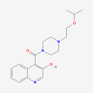 (3-Hydroxyquinolin-4-yl)-[4-(2-propan-2-yloxyethyl)piperazin-1-yl]methanone