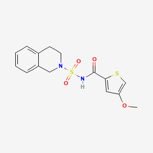 N-(3,4-dihydro-1H-isoquinolin-2-ylsulfonyl)-4-methoxythiophene-2-carboxamide