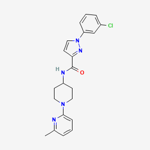 1-(3-chlorophenyl)-N-[1-(6-methylpyridin-2-yl)piperidin-4-yl]pyrazole-3-carboxamide