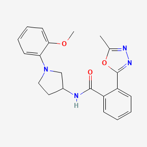 N-[1-(2-methoxyphenyl)pyrrolidin-3-yl]-2-(5-methyl-1,3,4-oxadiazol-2-yl)benzamide