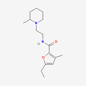 5-ethyl-3-methyl-N-[2-(2-methylpiperidin-1-yl)ethyl]furan-2-carboxamide