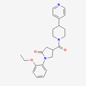 1-(2-Ethoxyphenyl)-4-(4-pyridin-4-ylpiperidine-1-carbonyl)pyrrolidin-2-one