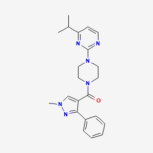 (1-Methyl-3-phenylpyrazol-4-yl)-[4-(4-propan-2-ylpyrimidin-2-yl)piperazin-1-yl]methanone