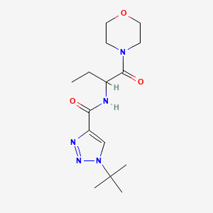 1-tert-butyl-N-(1-morpholin-4-yl-1-oxobutan-2-yl)triazole-4-carboxamide