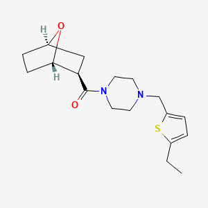 [4-[(5-ethylthiophen-2-yl)methyl]piperazin-1-yl]-[(1S,2R,4R)-7-oxabicyclo[2.2.1]heptan-2-yl]methanone