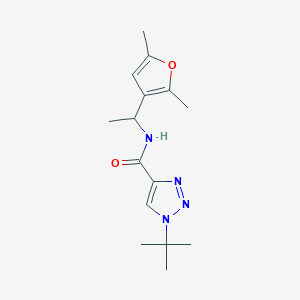 1-tert-butyl-N-[1-(2,5-dimethylfuran-3-yl)ethyl]triazole-4-carboxamide