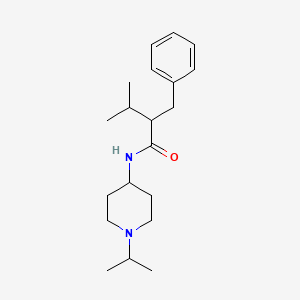 2-benzyl-3-methyl-N-(1-propan-2-ylpiperidin-4-yl)butanamide