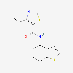 4-ethyl-N-(4,5,6,7-tetrahydro-1-benzothiophen-4-yl)-1,3-thiazole-5-carboxamide