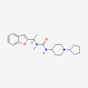 1-[1-(1-Benzofuran-2-yl)ethyl]-3-(1-cyclopentylpiperidin-4-yl)-1-methylurea