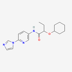 2-cyclohexyloxy-N-(6-imidazol-1-ylpyridin-3-yl)butanamide