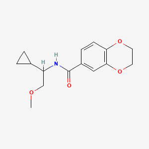 N-(1-cyclopropyl-2-methoxyethyl)-2,3-dihydro-1,4-benzodioxine-6-carboxamide