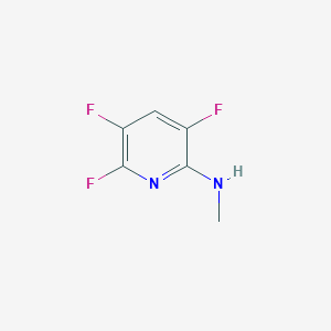 molecular formula C6H5F3N2 B069163 3,5,6-Trifluoro-N-methylpyridin-2-amine CAS No. 189281-27-4