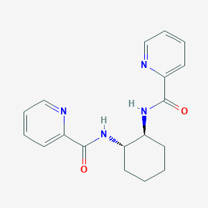 molecular formula C18H20N4O2 B069165 N,N'-((1S,2S)-环己烷-1,2-二基)二吡啶酰胺 CAS No. 172138-95-3