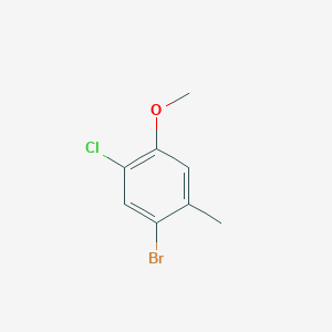 molecular formula C8H8BrClO B069166 1-Bromo-5-chloro-4-methoxy-2-methylbenzene CAS No. 179897-95-1