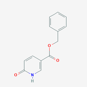 molecular formula C13H11NO3 B069167 苯甲酸苄酯-6-羟基烟酸酯 CAS No. 191157-01-4