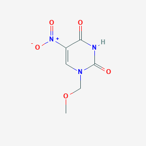 molecular formula C6H7N3O5 B069175 5-Nitro-1-methoxymethyluracil CAS No. 179523-90-1