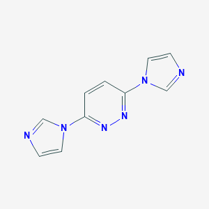 molecular formula C10H8N6 B069184 3,6-Di(1H-imidazol-1-yl)pyridazine CAS No. 177648-99-6