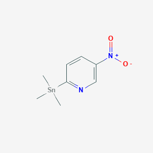 molecular formula C8H12N2O2Sn B069186 5-Nitro-2-(trimethylstannyl)-pyridine CAS No. 184962-91-2