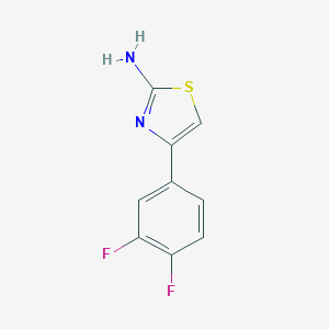molecular formula C9H6F2N2S B069189 4-(3,4-Difluorophenyl)-1,3-thiazol-2-amine CAS No. 175135-32-7