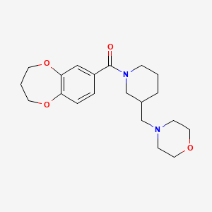 3,4-dihydro-2H-1,5-benzodioxepin-7-yl-[3-(morpholin-4-ylmethyl)piperidin-1-yl]methanone