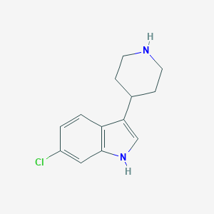 molecular formula C13H15ClN2 B069219 6-氯-3-哌啶-4-基-1H-吲哚 CAS No. 180160-78-5