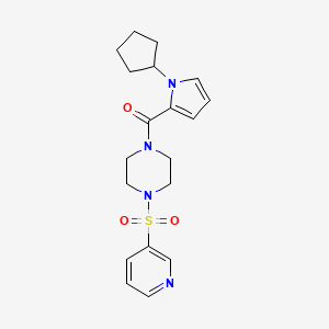 (1-Cyclopentylpyrrol-2-yl)-(4-pyridin-3-ylsulfonylpiperazin-1-yl)methanone