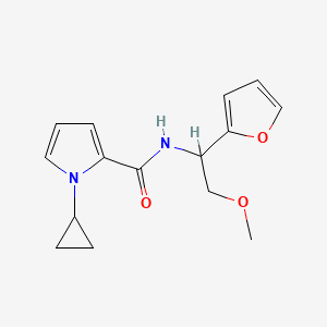 1-cyclopropyl-N-[1-(furan-2-yl)-2-methoxyethyl]pyrrole-2-carboxamide