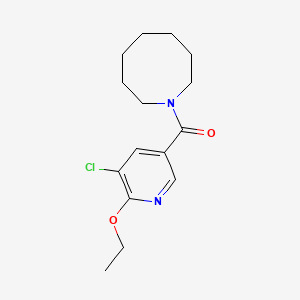 molecular formula C15H21ClN2O2 B6921963 Azocan-1-yl-(5-chloro-6-ethoxypyridin-3-yl)methanone 