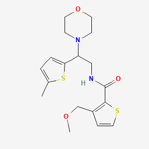 3-(methoxymethyl)-N-[2-(5-methylthiophen-2-yl)-2-morpholin-4-ylethyl]thiophene-2-carboxamide