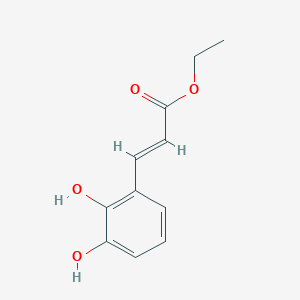 molecular formula C11H12O4 B069223 ethyl (E)-3-(2,3-dihydroxyphenyl)prop-2-enoate CAS No. 180694-42-2