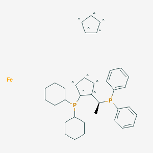 molecular formula C36H44FeP2 B069225 (S,S)-1-(二环己基膦基)-2-[1-(二苯基膦基)乙基]二茂铁 CAS No. 162291-01-2