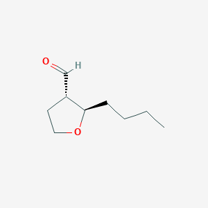 B069227 (2R,3S)-2-butyloxolane-3-carbaldehyde CAS No. 175521-61-6