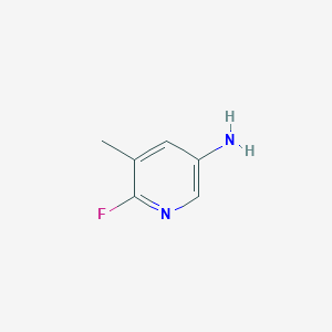 molecular formula C6H7FN2 B069239 6-Fluoro-5-methylpyridin-3-amine CAS No. 186593-48-6