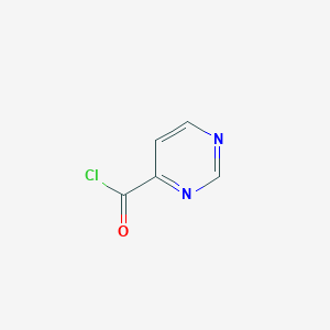 molecular formula C5H3ClN2O B069265 嘧啶-4-甲酰氯 CAS No. 184951-32-4